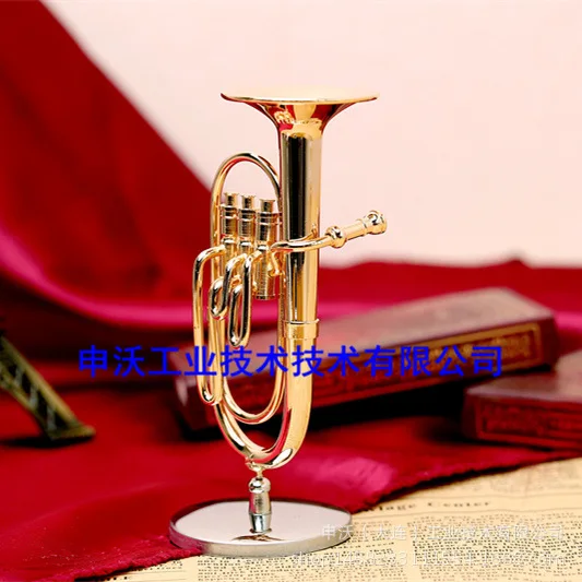 Медный позолоченный альт рог большой барритон модель Западный музыкальный