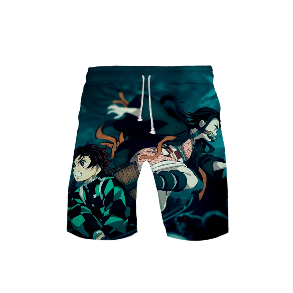 Шорты мужские быстросохнущие пляжные короткие штаны с 3D принтом рассекающего
