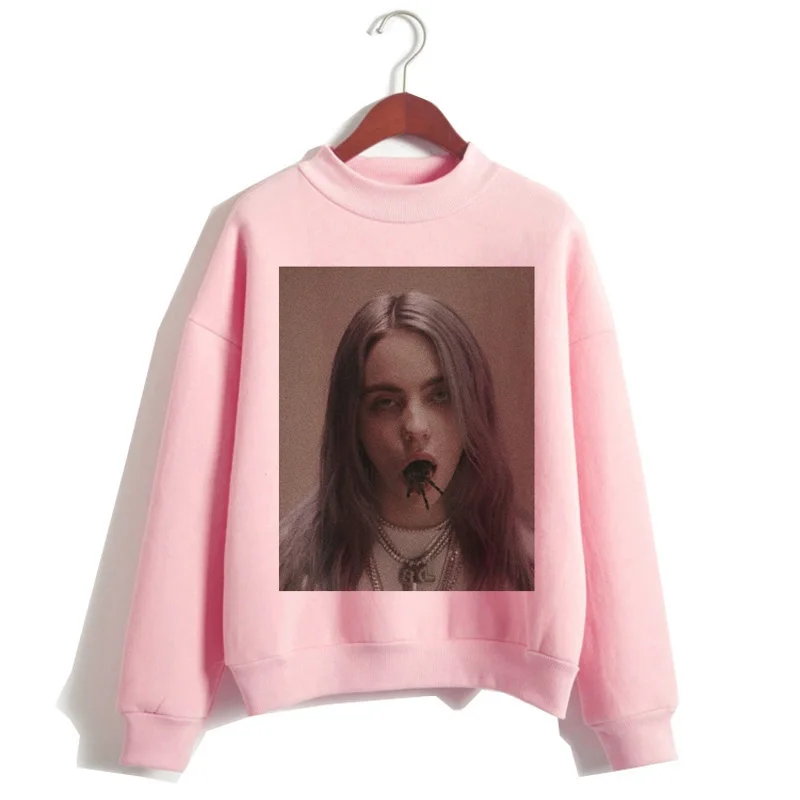 Billie Eilish, худи, женская одежда, толстовка, Корейская, 90 s, с капюшоном, Harajuku, с принтом, толстовки, уличная, топ, повседневная, ulzzang, капюшон - Цвет: 5560