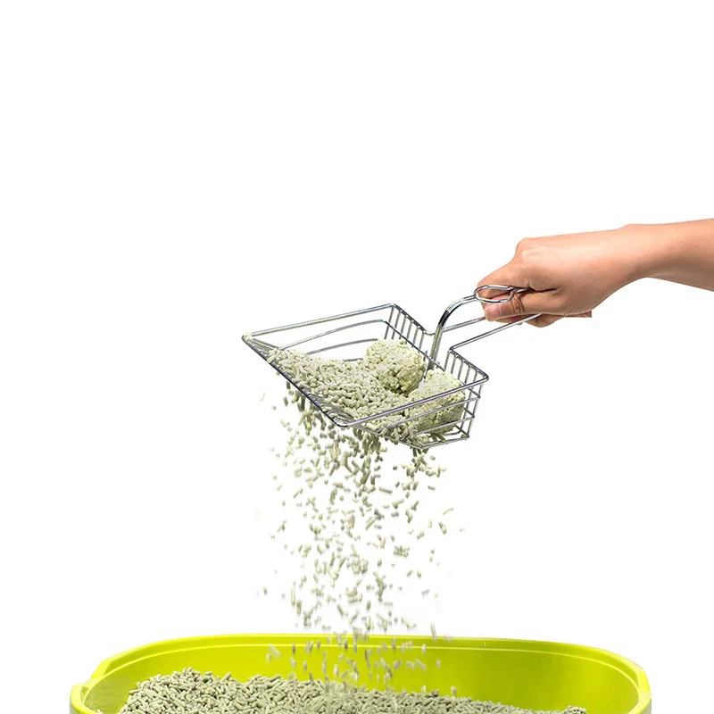 Наполнитель для кошачьего туалета стальная ручка с длинной лопаткой кошек