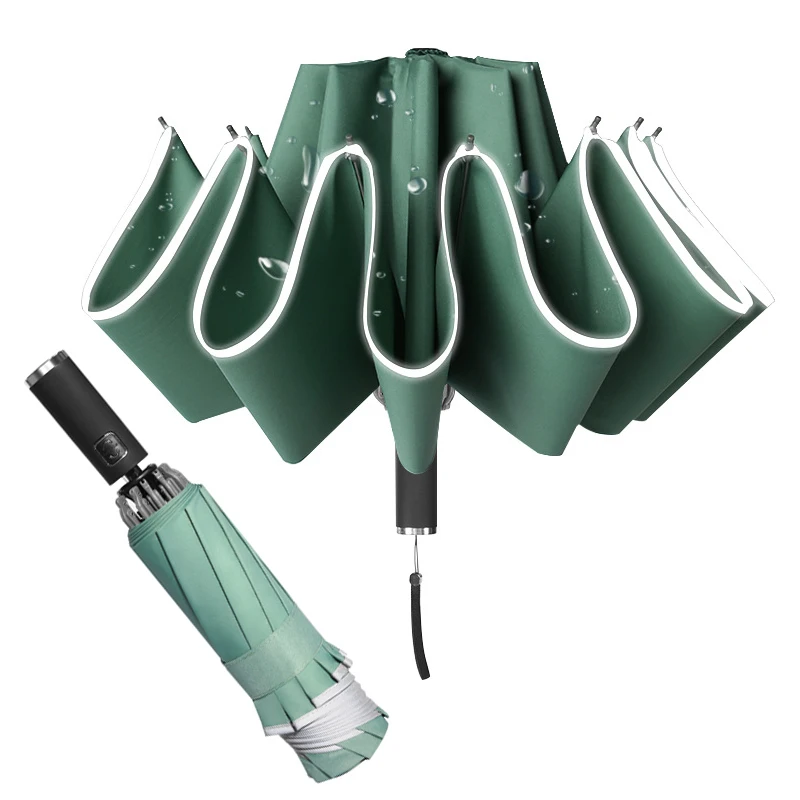 

Automatic Folding Reverse Umbrellas for Men Women Travel Rain Umbrellas Windproof Business 10Rib Parapluie Inverted Sun Umbrella
