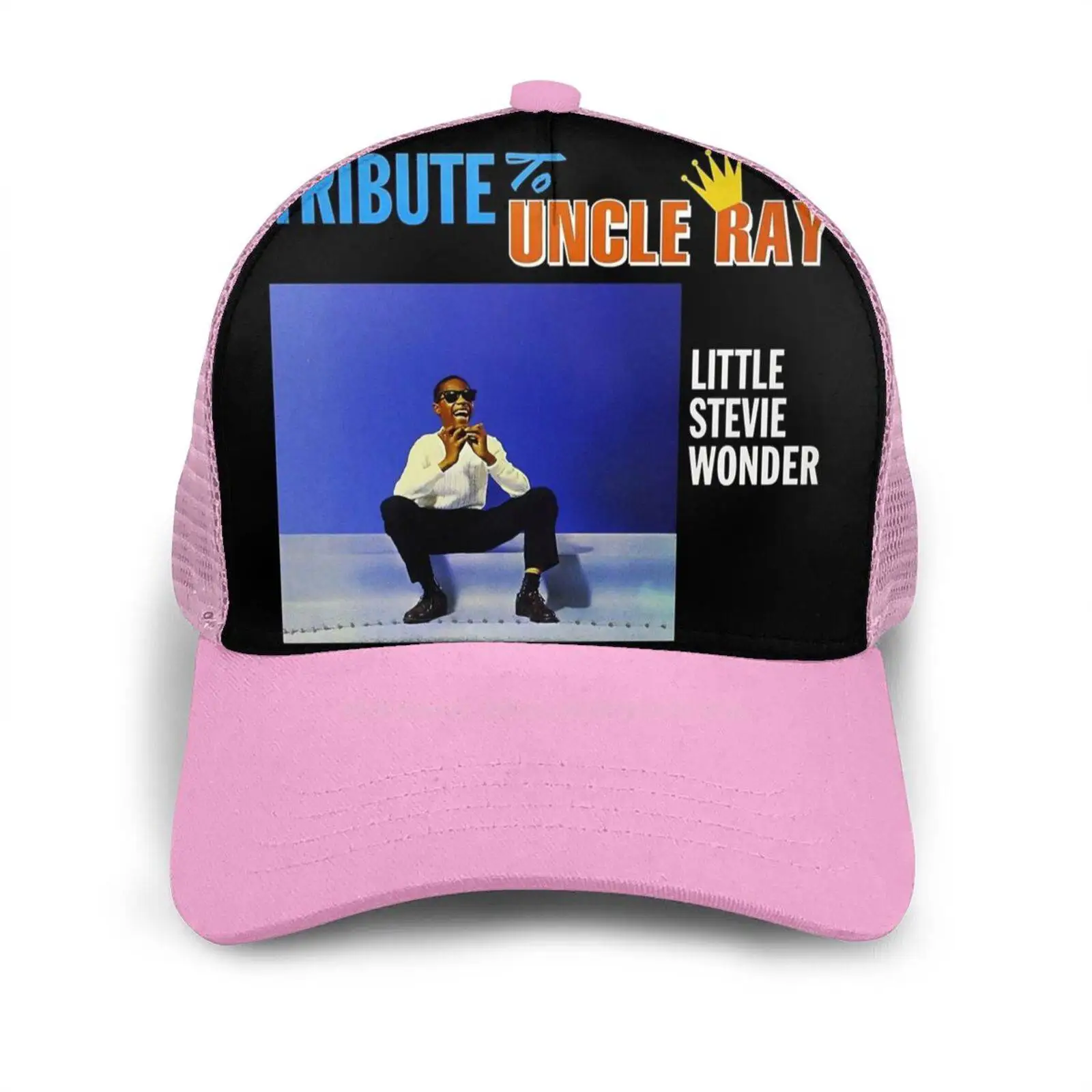 

Tribute To Uncle Ray Baseball Hat For Outdoor Sports Cap Vintage Retro Vinyl Record Jackson Wonder Little Stevie Ray Charles