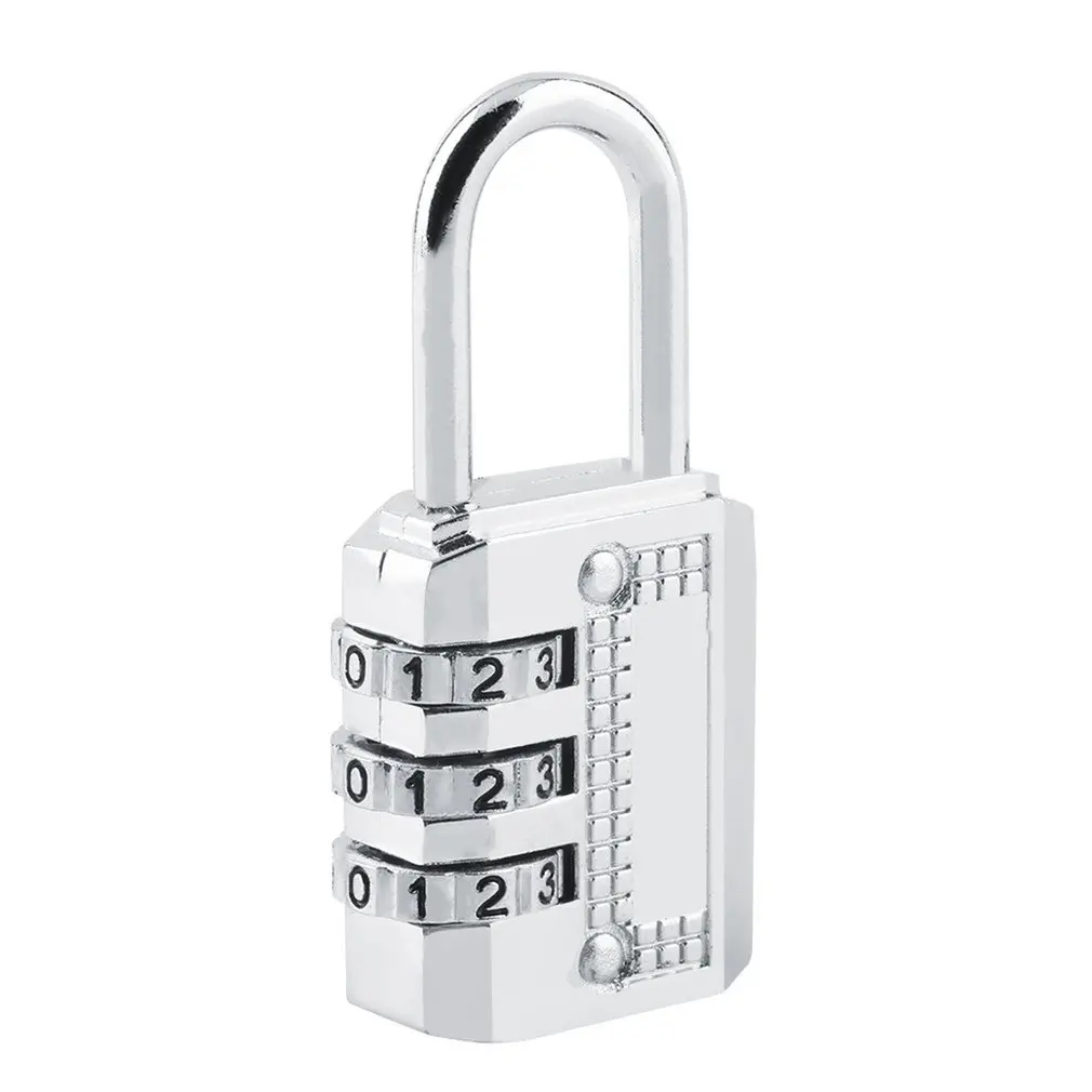 

3 4 Digit Password Lock Combination Zinc Alloy Security Lock Suitcase Luggage Coded Lock Cupboard Cabinet Locker Padlock