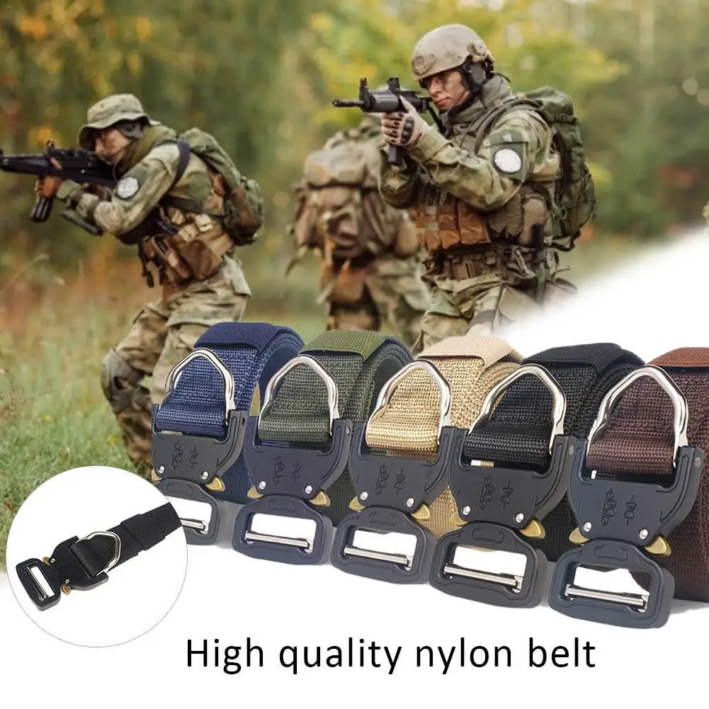 Высококачественный тактический ремень в стиле милитари Нейлоновый Регулируемый