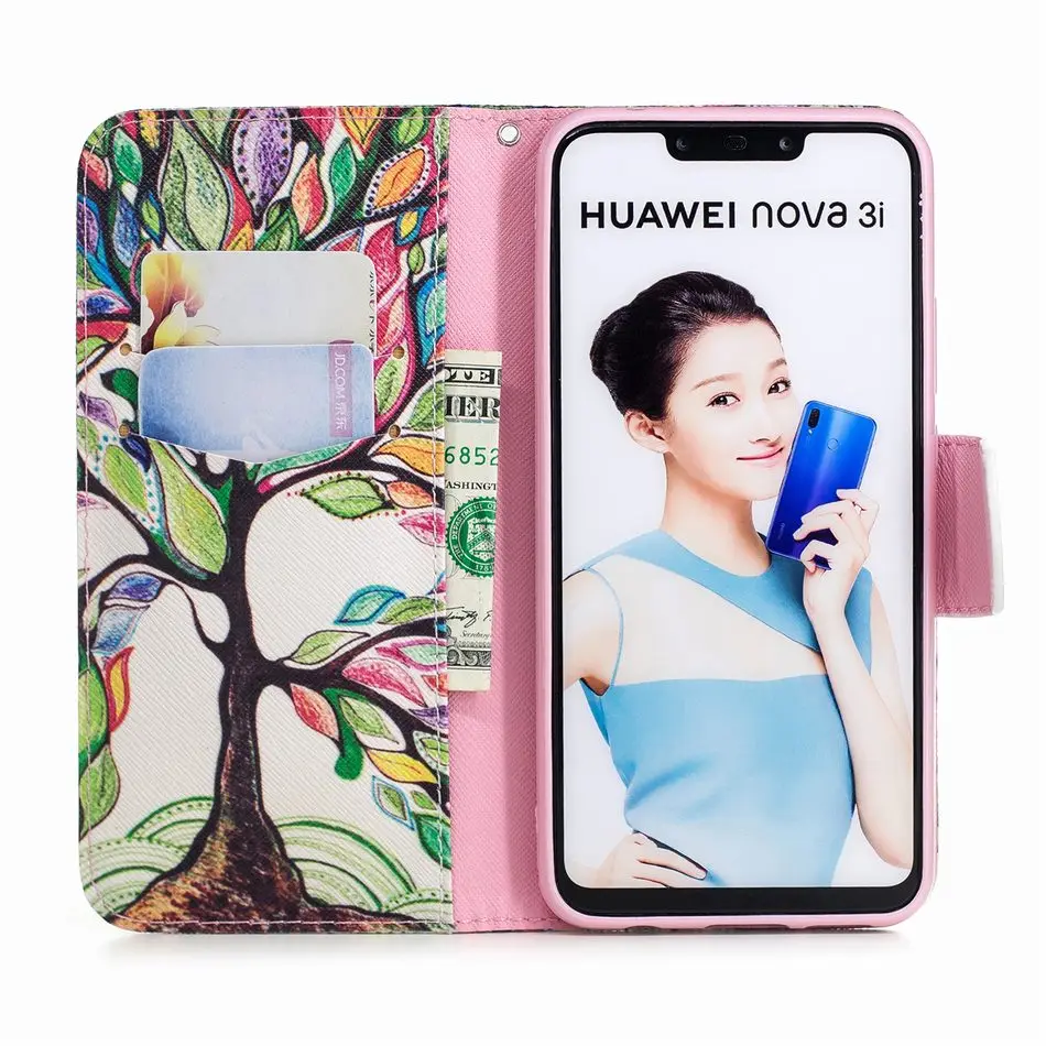 Капа чехол захлопывающийся чехол кожаный чехол для huawei P9 Lite Mini Y5 II Prime Y6 Pro Y7 Y9 Honor 10 V8 8 7A 7C 7X 6X 6C 5C P07G
