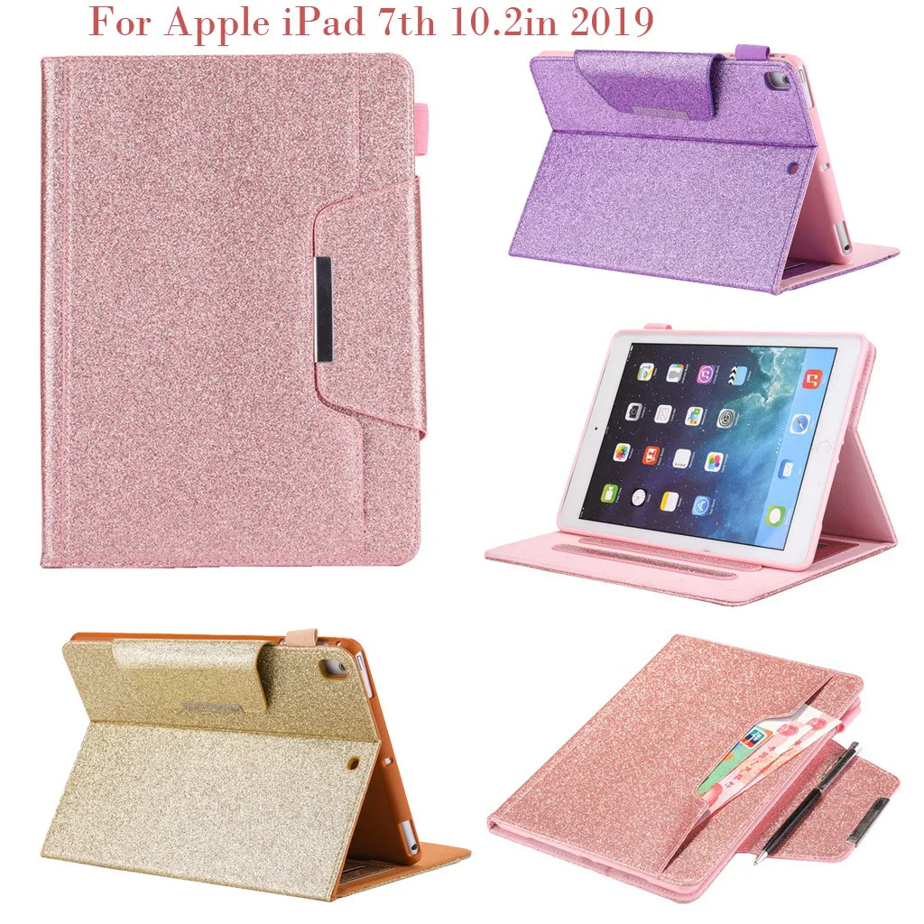 Для Apple iPad 7 2019 дюйма тонкий ТПУ чехол-подставка кожаный флип-чехол защитный чехол