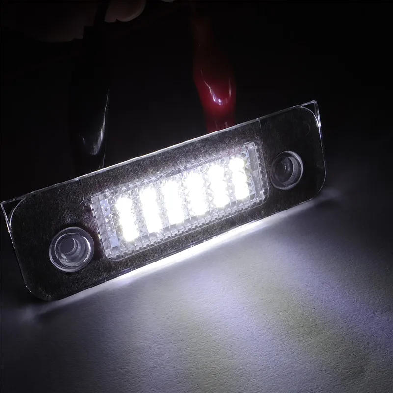2 шт. для Ford светодиодный номерной лампа дневные ходовые огни 12V белый номер