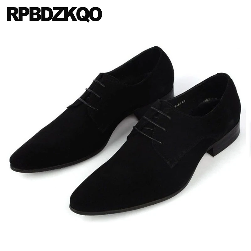 Дизайнерская модельная обувь из натуральной кожи Цвет Черный Роскошная мужская