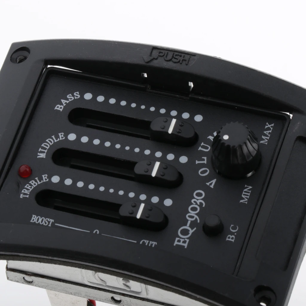 

1pc Folk Guitar Pickup EQ Equalizer Piezo Tuner Active Kit 3 Band EQ-9030