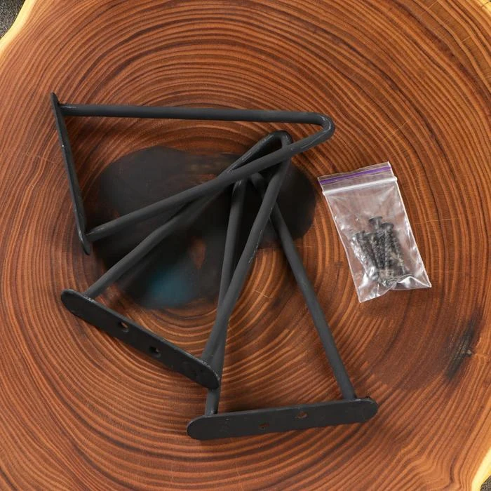 Столик из спила на ножках 40 х 35 см массив оливы | Дом и сад