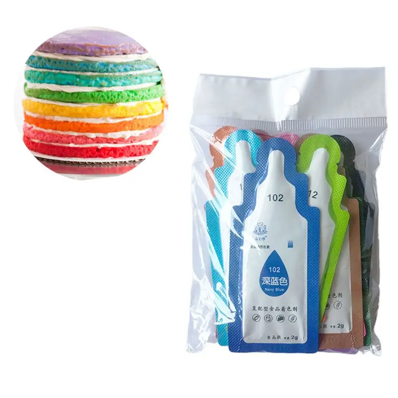 12Pcs Edible Food Pigment Coloring Fondant Cake Decorating Healthy Safe Cream Pastry Tools Drop Ship | Дом и сад
