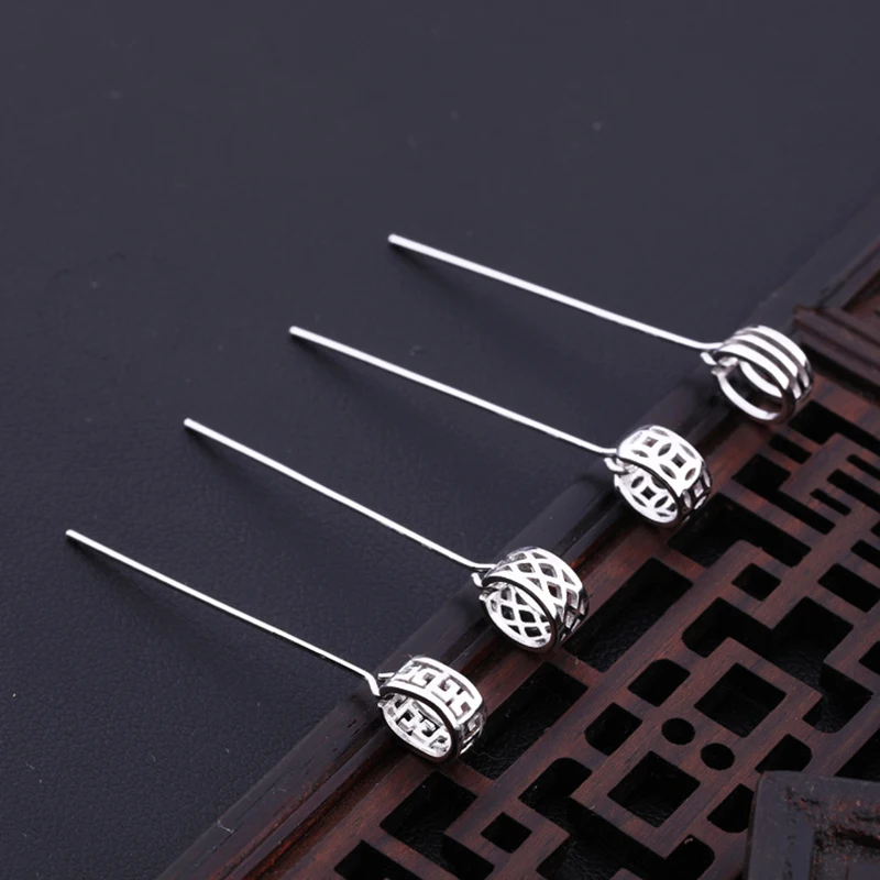 925 Sterling Silver Color DIY Connection buckle Making For Pendant Inlaid Beeswax Jade Connector Clasps Jewelry Accessories | Украшения и
