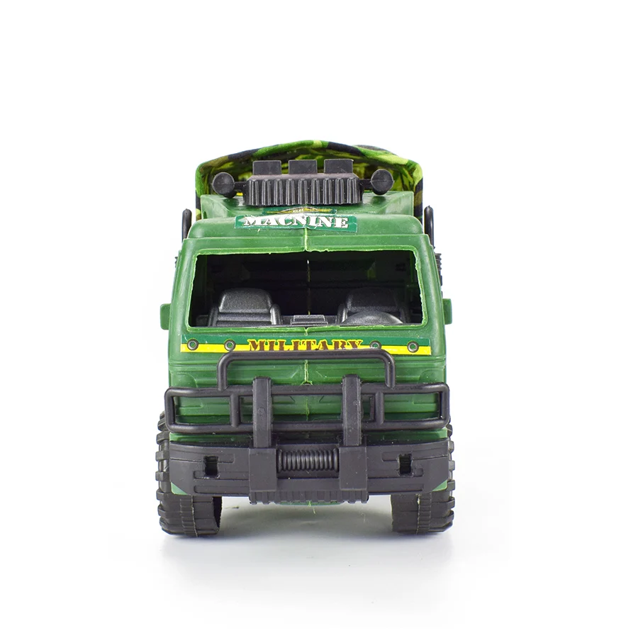 Инерционный военный литой грузовик модель автомобиля камуфляж моделирование