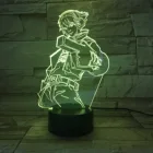 3D Светодиодная лампа герои LOL пилотные поляризованные солнцезащитные очки женские фигурный светодиодный ночной Светильник для игровая комната настенные декоративные приложение Управление настольная лампа рядом с League of Legends подарки