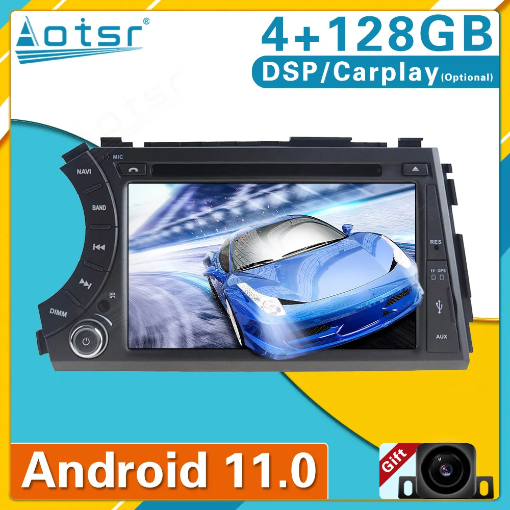 

Android 11 4 + 128 Гб для Ssangyong Kyron Actyon Micro 2005 + радио плеер Автомобильный GPS Navig головное устройство Автомобильное стерео CD DVD Carplay DSP