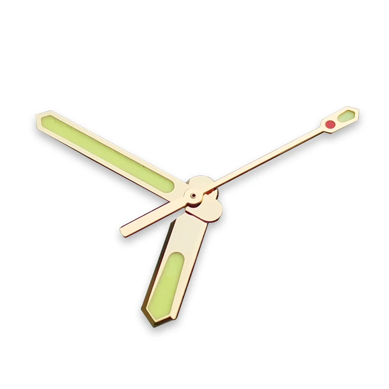 Gold SKX007 SBBN Watch Hands C3 Green Luminous Pointer for SKX007 SBBN NH35A NH36A Movement Modified Watch Hands Needle