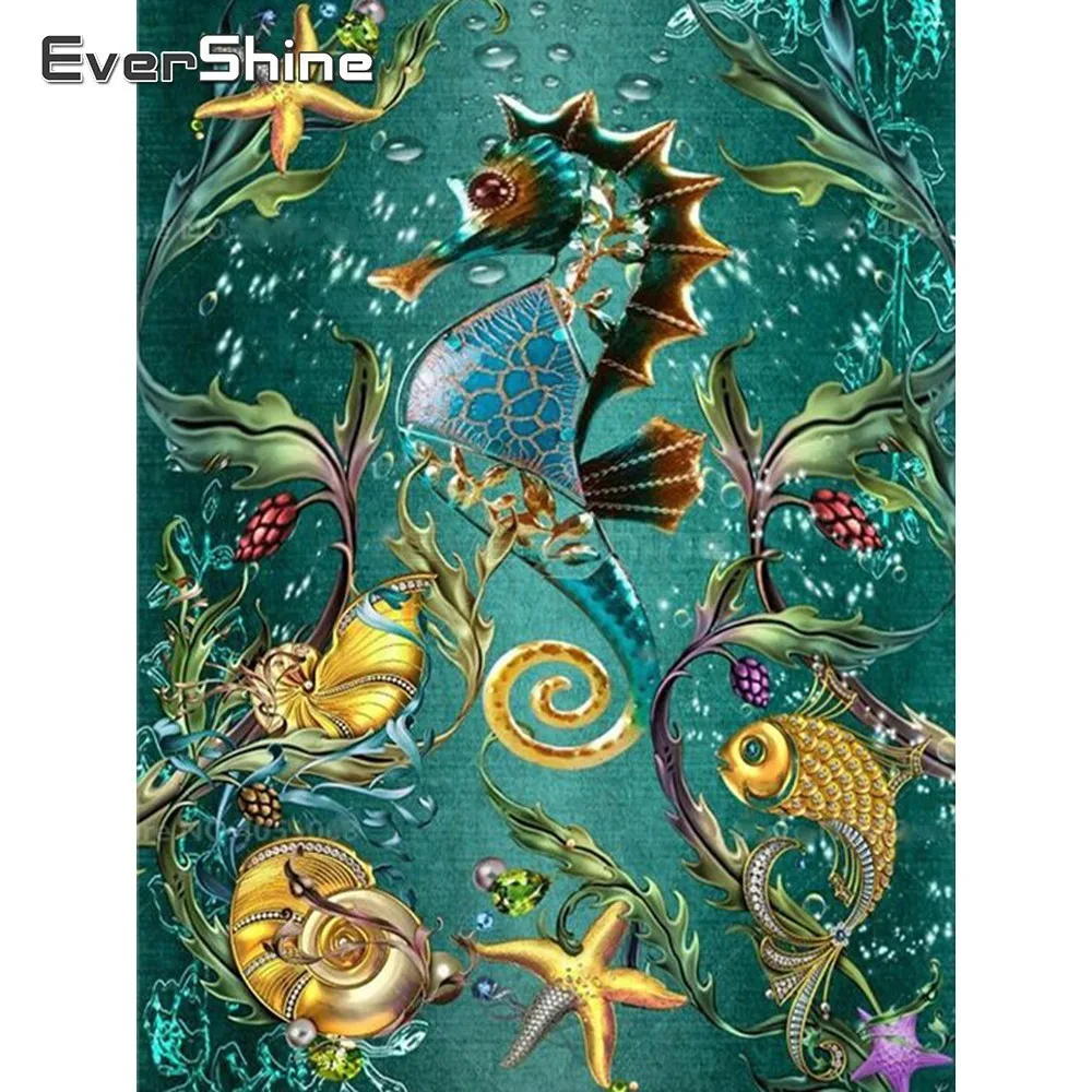 EverShine картина из бриллиантов морская лошадь вышивка крестиком бриллиантовая