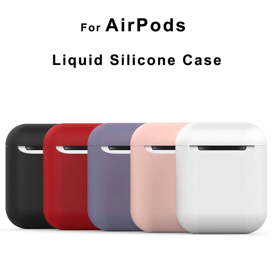 Ультра тонкий силиконовый чехол для Airpods 1 2 s защитный Air Pods Bluetooth