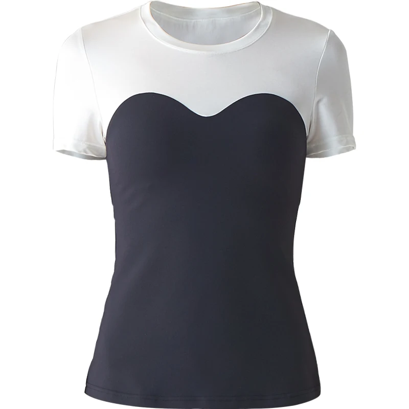 

Women Yoga Shirts Vest Ladies Girls Short Sleeves Crop Top Sports Shirts Professional Fitness Gym Workout Running Slim Top New