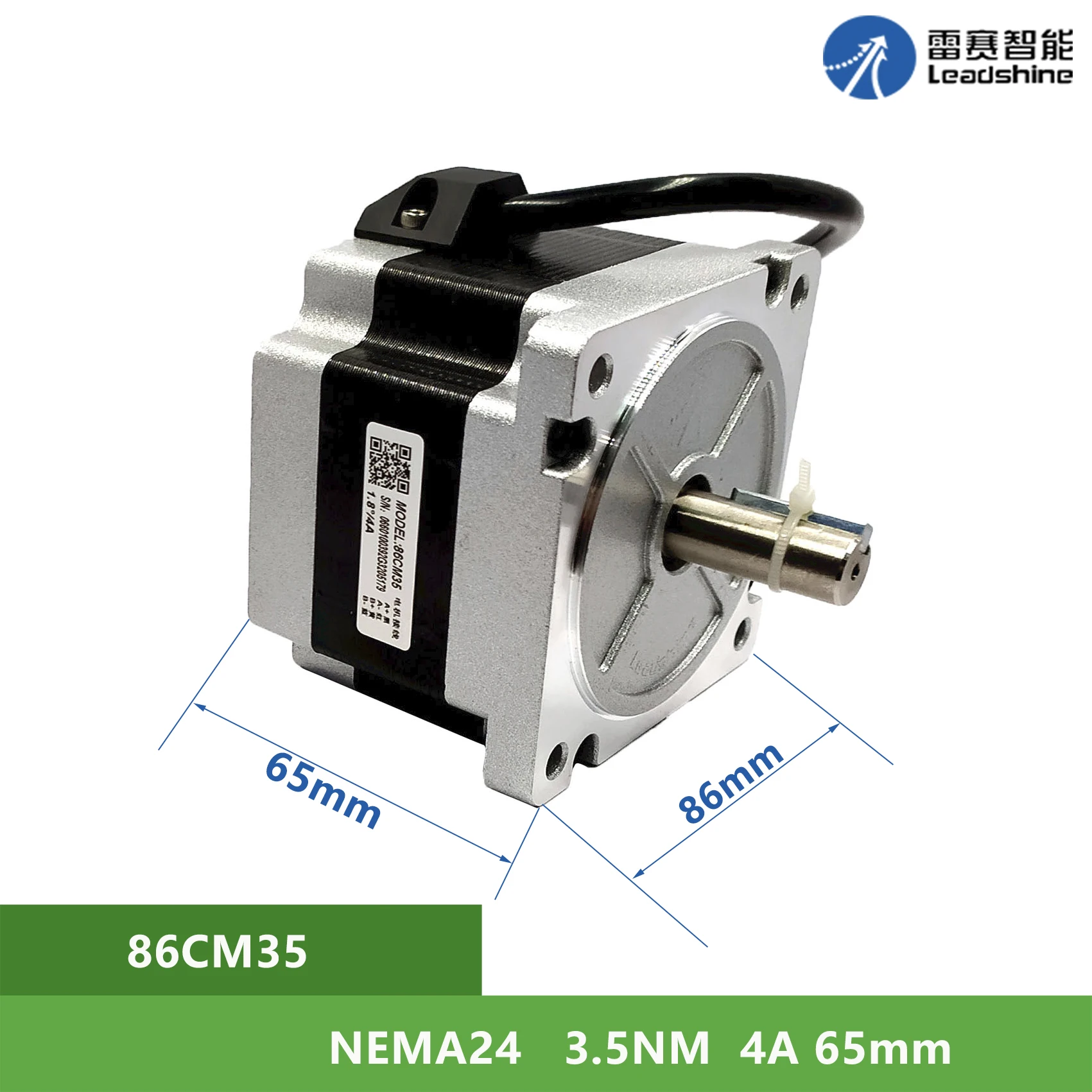 

NEMA24 Leadshine 86CM35 3.5Nm 4A 2 phase Shaft Diameter 12.7mm