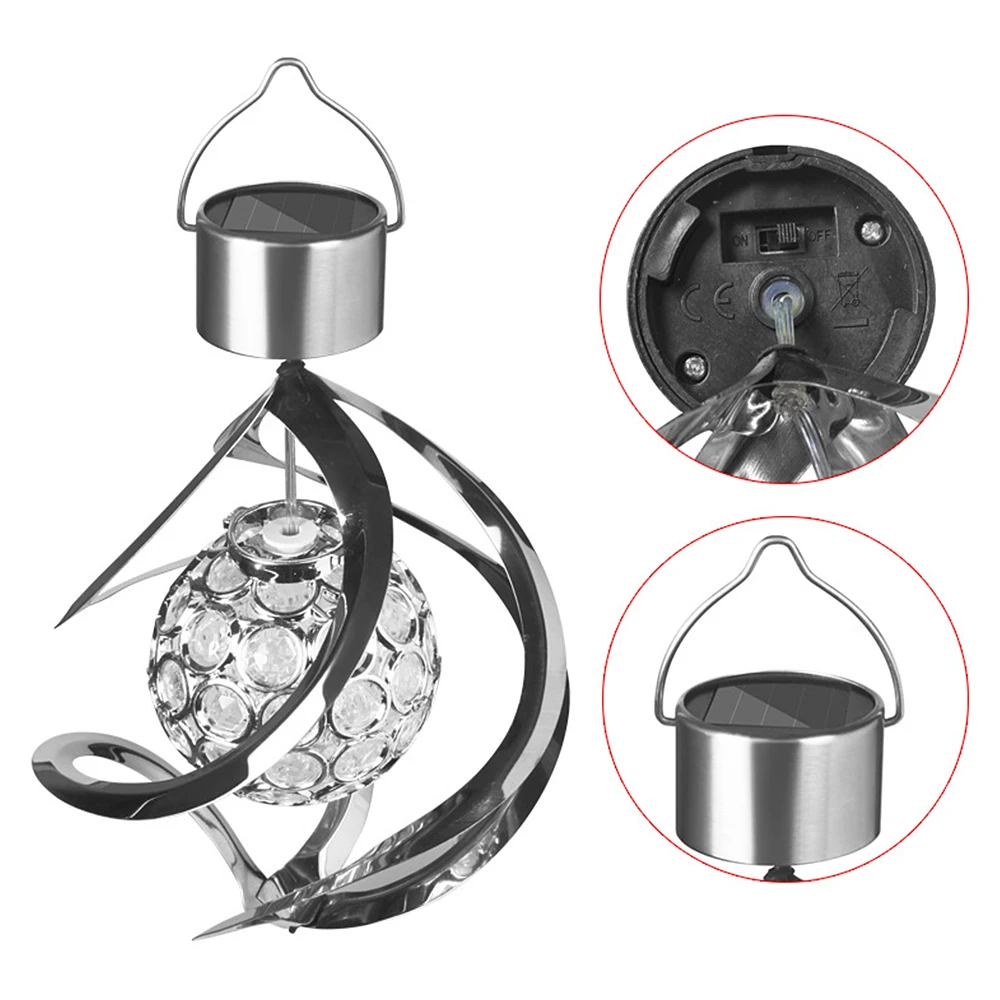 IP65 водонепроницаемые подвесные фонари на солнечной батарее уличные фонарики