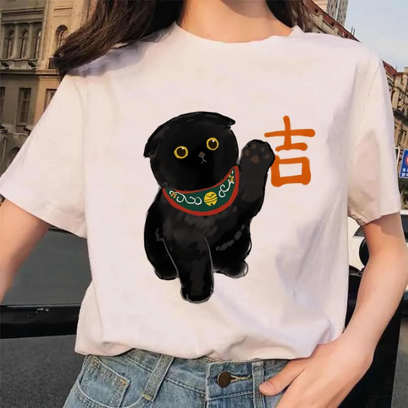 

New Summer Kpop Harajuku T Shirt Women Ulzzang Korean Style Graphic T-shirt Casual Hip Hop Tshirt Fashion White Top Clothes