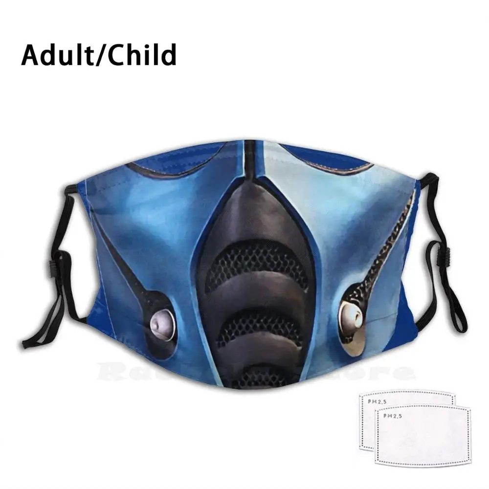 Subzero Mortal Kombat моющийся фильтр с принтом маска для рта от пыли папы на открытом