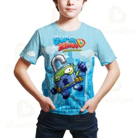 boys super zings 3d print t shirts superzing children 2021 for summer girls funny clothing kids clothes kinder baby t shirt
