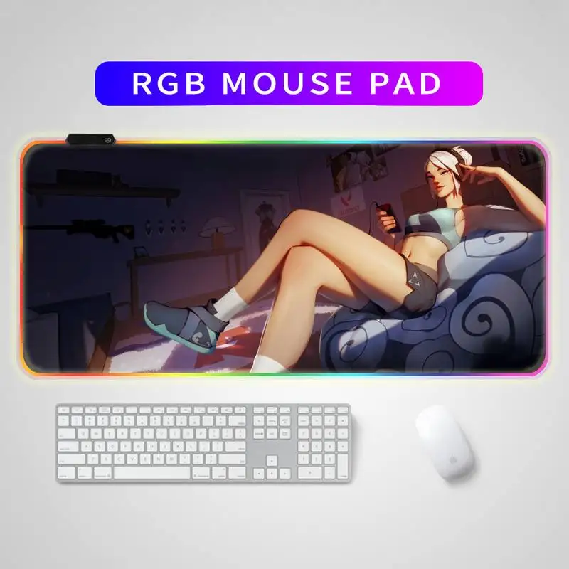 

Locking mouse pad game RGB gaming mouse pad large XXL size mouse large keyboard pad computer mouse pad with backlight