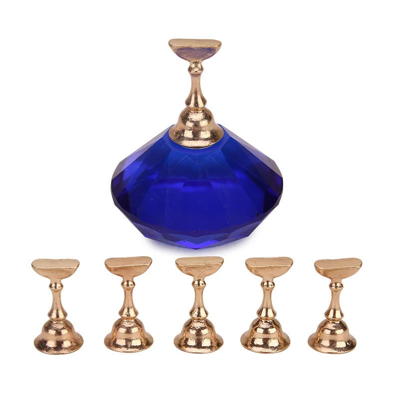 Магнитный держатель для ногтей с кристаллами 1 шт. + 5 наконечников из сплава