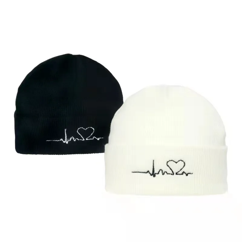 

Новинка 2021, осенне-зимняя шерстяная шапка, теплые белые и черные вязаные шапки, шапки гленгарри для мужчин и женщин