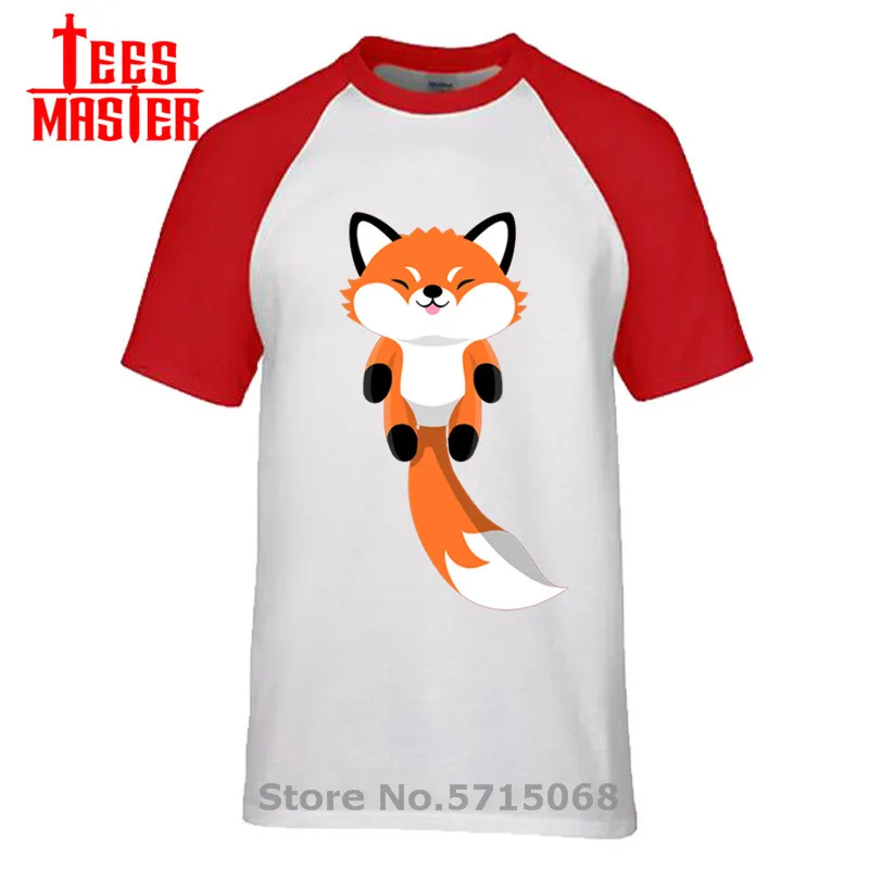 Футболка Kawaii Foxy Hunter Tail Мужская забавная хипстерская рубашка с рисунком рыжего