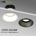 Светодиодный точечный светильник без бликов, утопленный Точечный светильник, 7 Вт, 12 Вт, 18 Вт, 110 В переменного тока, в, светодиодный потолочный Точечный светильник с регулируемой яркостью, Светодиодный точечный светильник