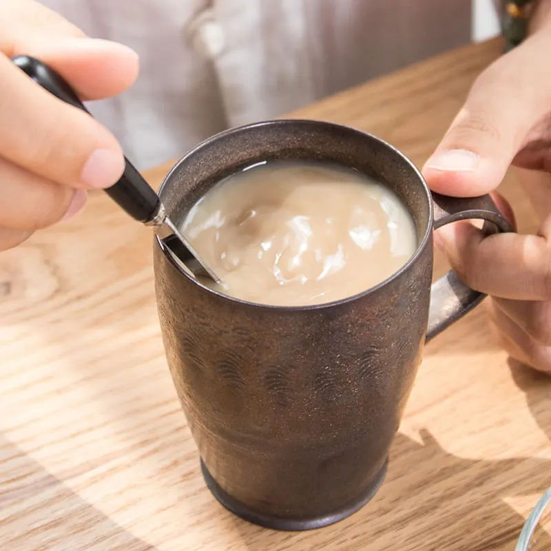 Японская керамическая кружка 250/260 мл винтажная чайная чашка ручной работы