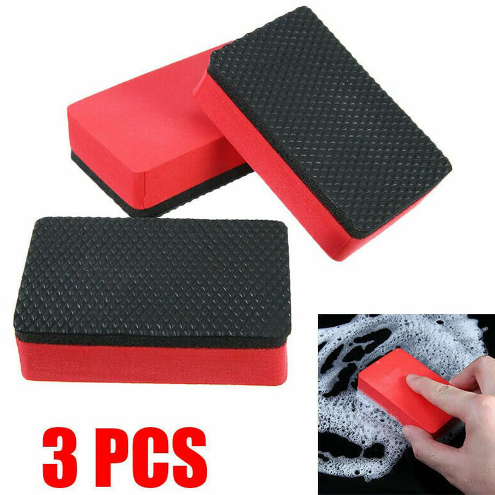

3x Clay Bar Mitt Medium Year Clay Material Pneumatic Clay Bar Pad