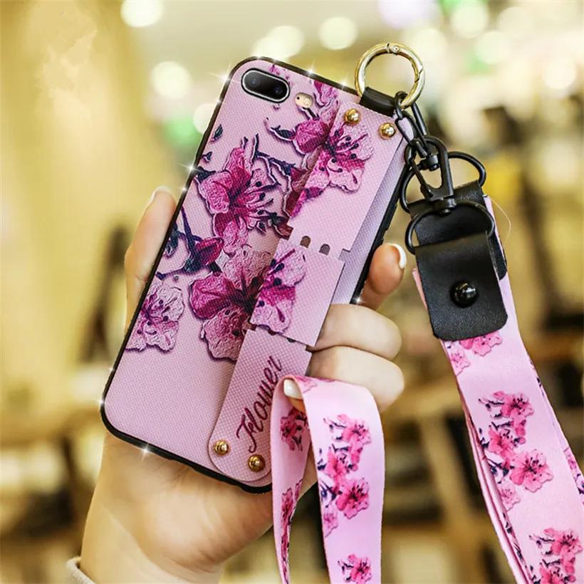 Блестящий чехол с ремешком на запястье для Huawei Mate 30 20 10 9 Lite Pro P30 P20 P10 P9 силиконовый