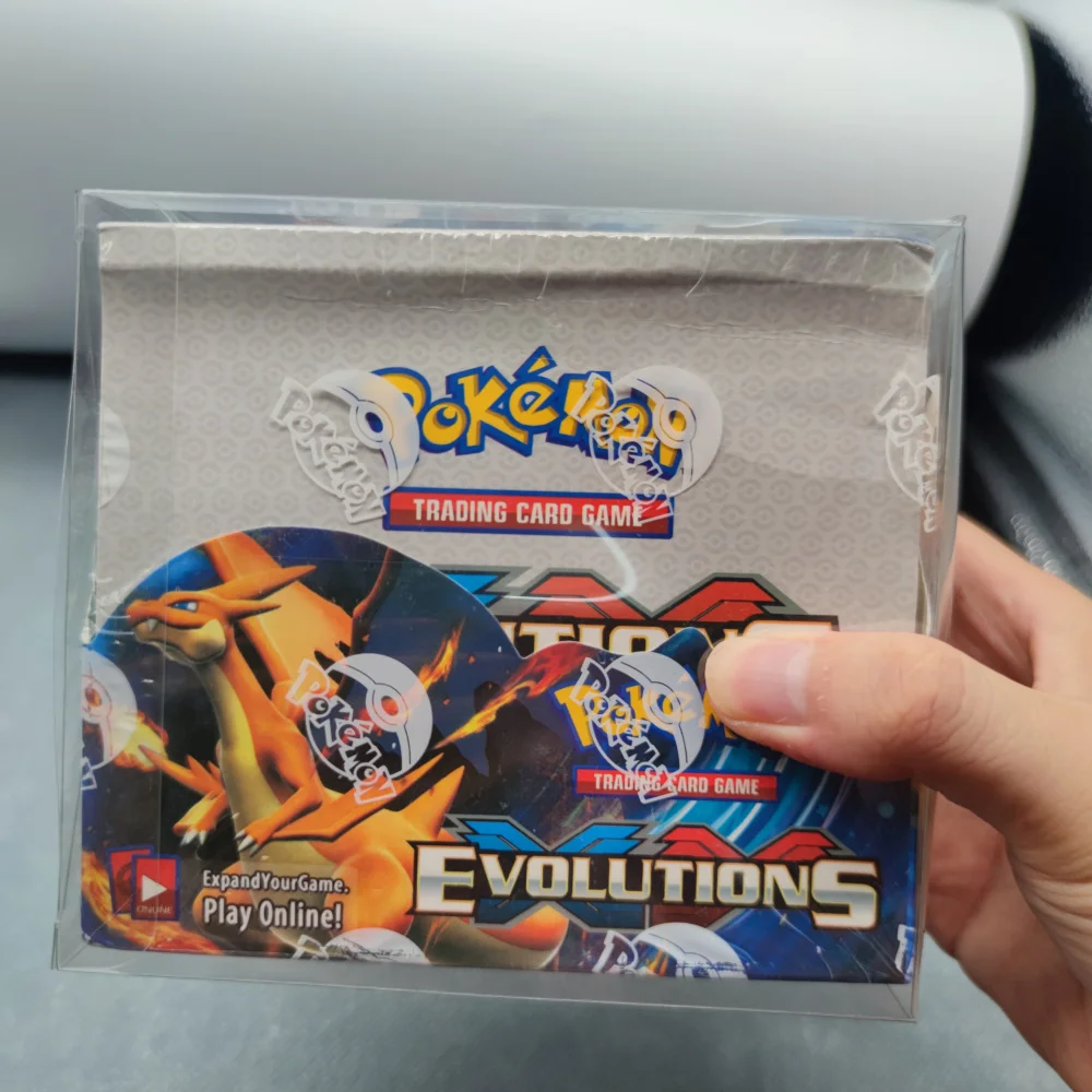

10 шт. французский Покемон усилитель бокс Дисплей Чехол Элитный тренировочный бокс защита Pokenon карты Чехол солнце и луна усилитель бокс защи...