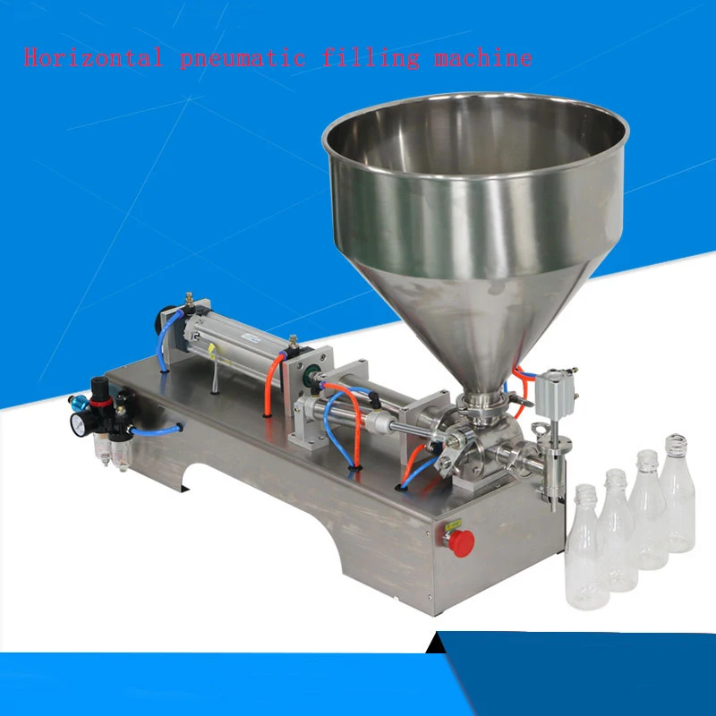 

Pneumatic Paste Filling Machine Automatic Quantitative Single-head Piston Filler Liquid Horizontal Machine 5-100ml G1WY