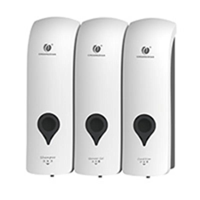 Ванная комната три головы жидкого мыла диспенсер с настенным креплением ванная