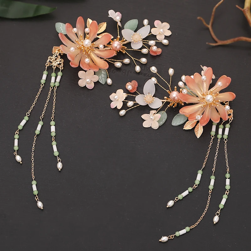 Романтические Розовые Свадебные Заколки NiuShuya заколки с цветком лотоса для