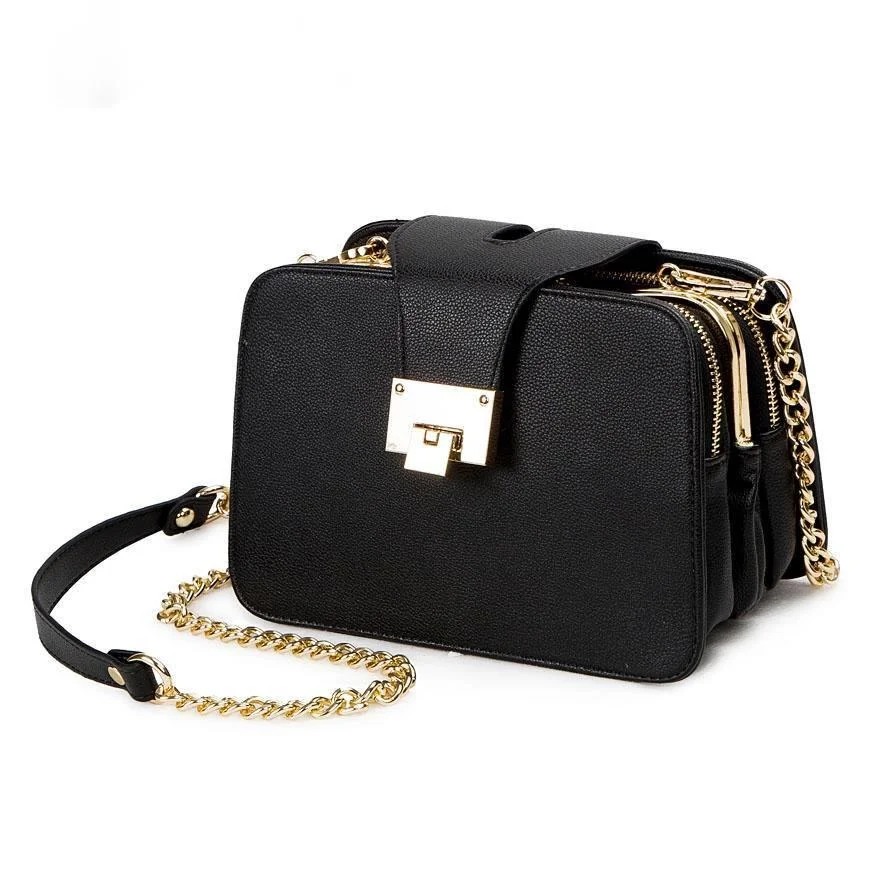 

2021 Spring New Fashion Women Shoulder Bag Chain Strap Flap Designer Handbags Clutch Bag Ladies Messenger Bags With Metal Buckle