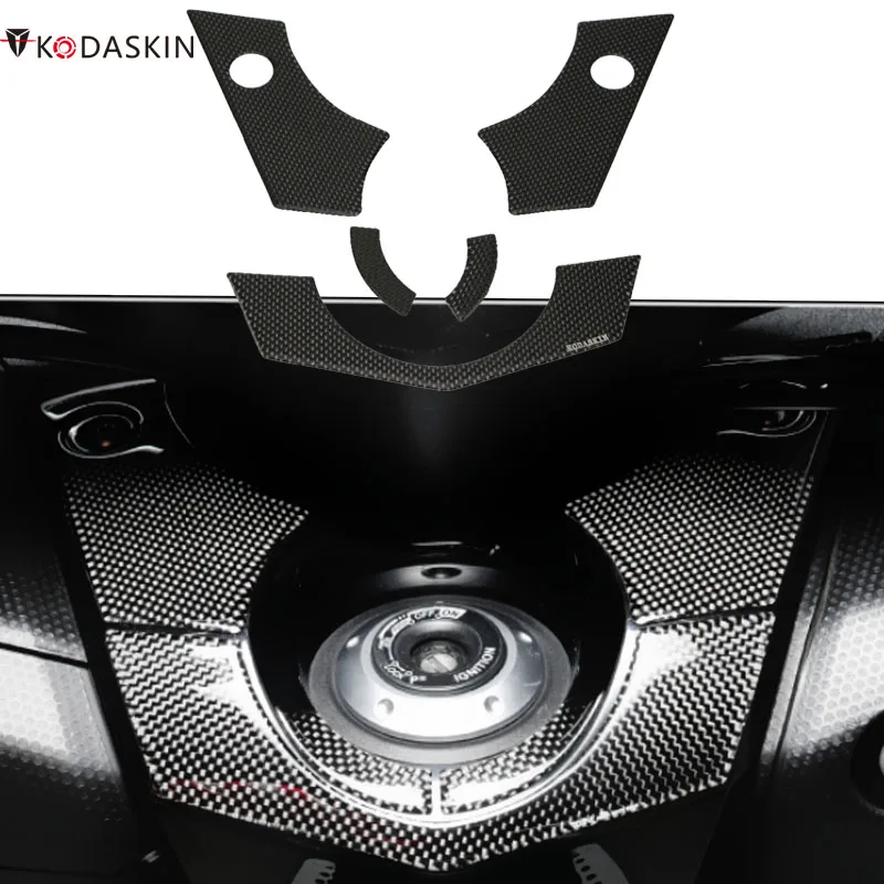 KODASKIN 3D наклейка на мотоцикл ключ зажигания поднятая углеродная Защитная Эмблема