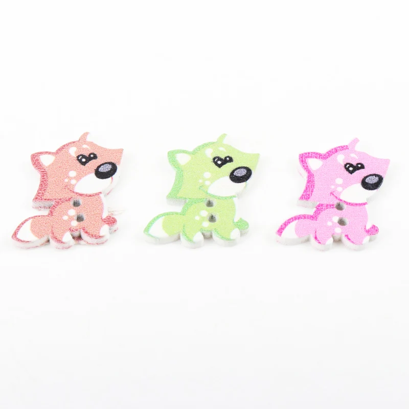 30 шт. декоративные деревянные картинки в виде собаки для скрапбукинга 27x26 мм | Дом