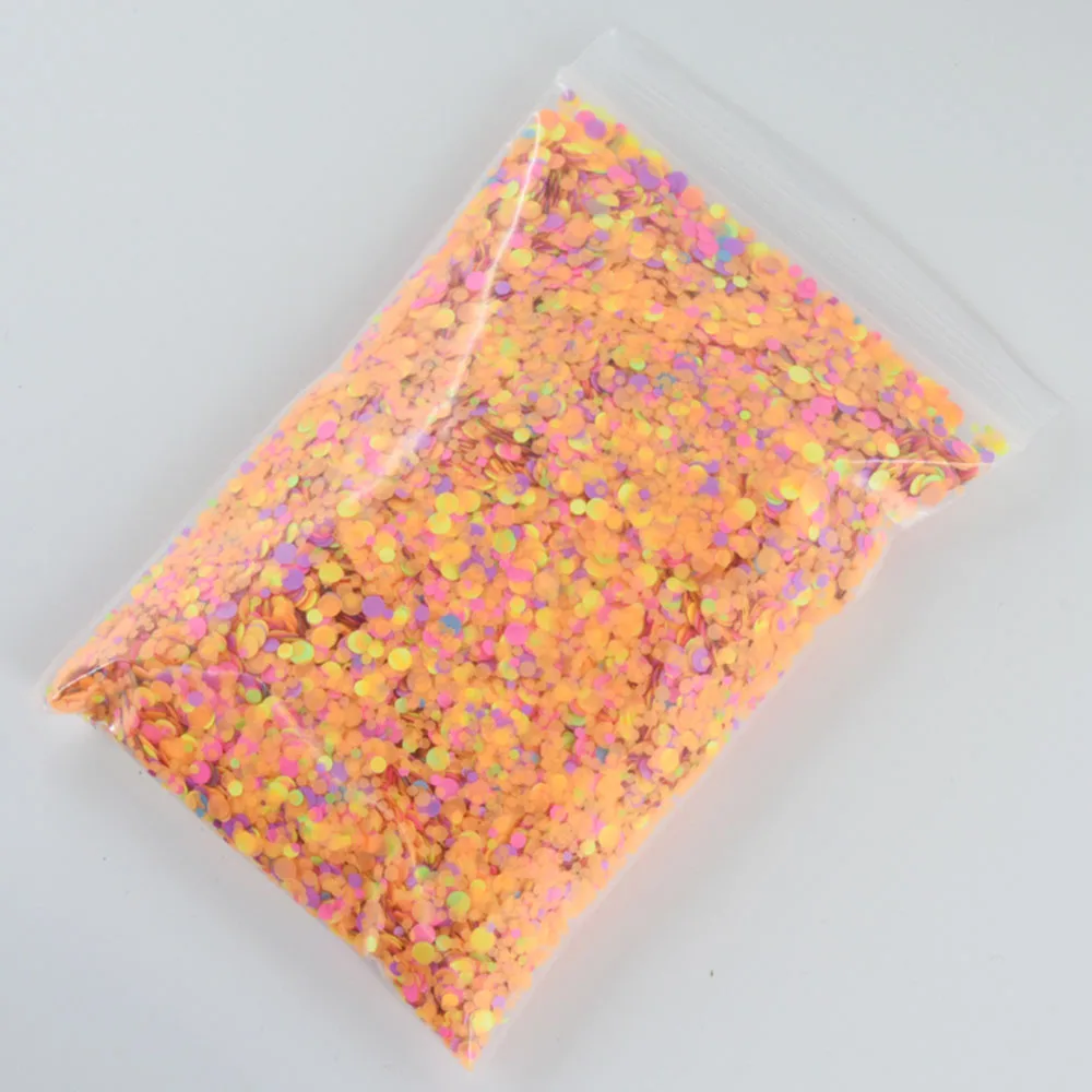 50g/pack Nail Sequins Mixed-Size Round/Heart-shape/hexagon Fluorescent 4 Colors Manicure Decorations Tips Glitter * | Красота и
