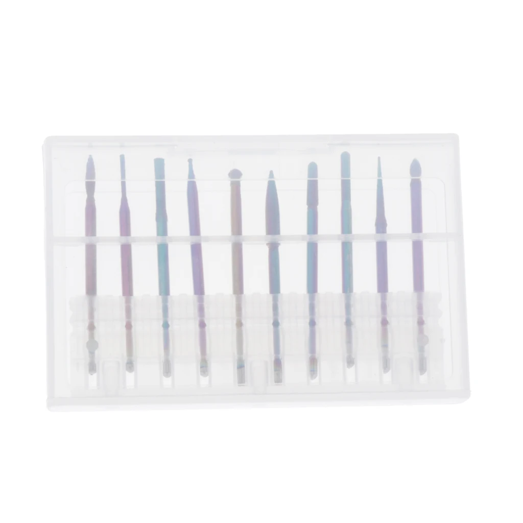 

10Pcs/Set Tungsten Steel Nail Drill Bit Grinding Head for Electric Machine