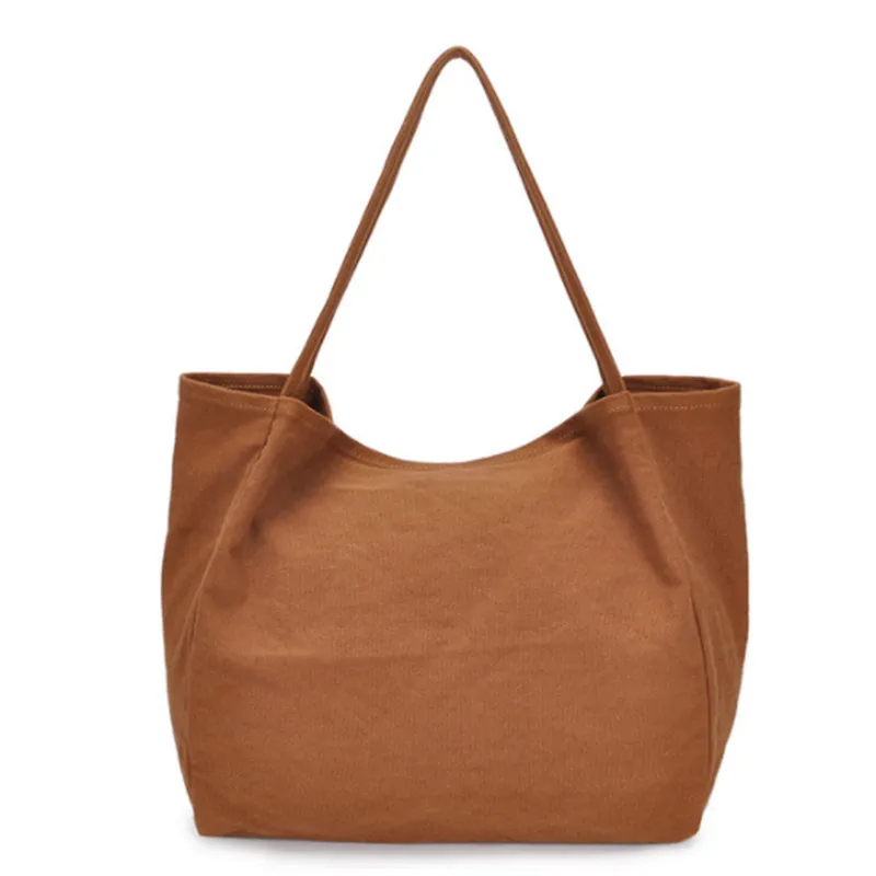 Women Handbag Canvas tote Casual Soft Solid Lady Shoulder Bags luxury handbags women bags designer sac main femme | Багаж и сумки