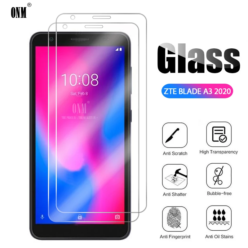 10 шт. закаленное стекло для ZTE BLADE A3 A5 A7 2020 защита экрана Защитная стеклянная