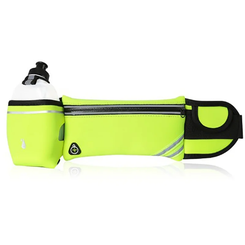 

Sports Pocket Running Bag Unisex Close Outdoor Waterproof Invisible Ultra-thin Mini Small Belt Bag Black Installed With Water Bo