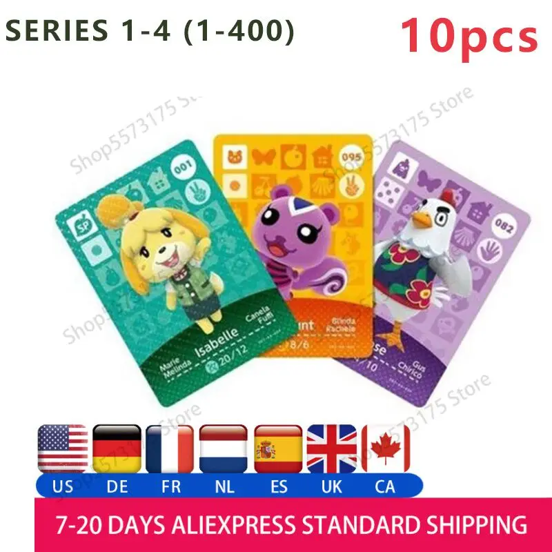 10 шт. животных пересечения Amiibo Card RFID считыватель контрольно пропускной карты