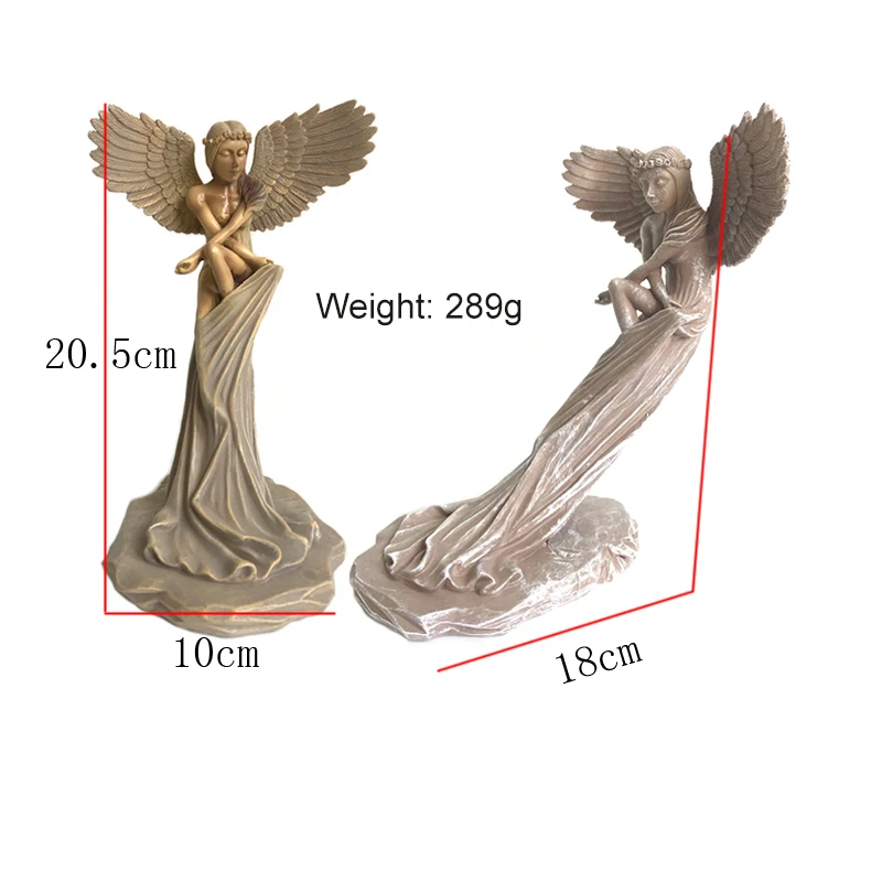 

Creative Angel Ornaments Resin Redemption Angel Sculpture Angel Wings Art Sculpture Garden Crafts Decoration Home Decoration